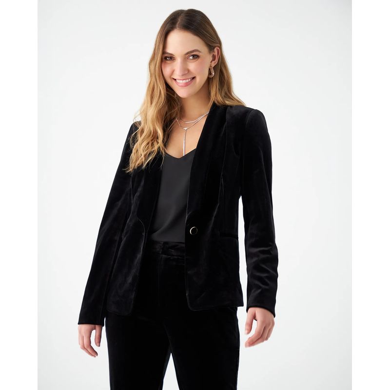 ESPRIT - Blazer Esprit Mujer Tela Tipo Velvet