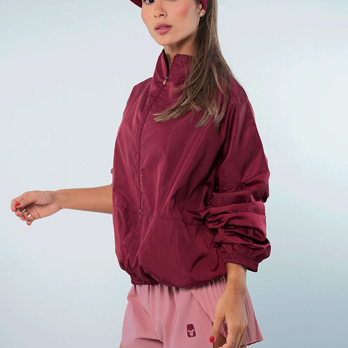 NO RULES - CHAQUETA CORTAVIENTOS VINO.