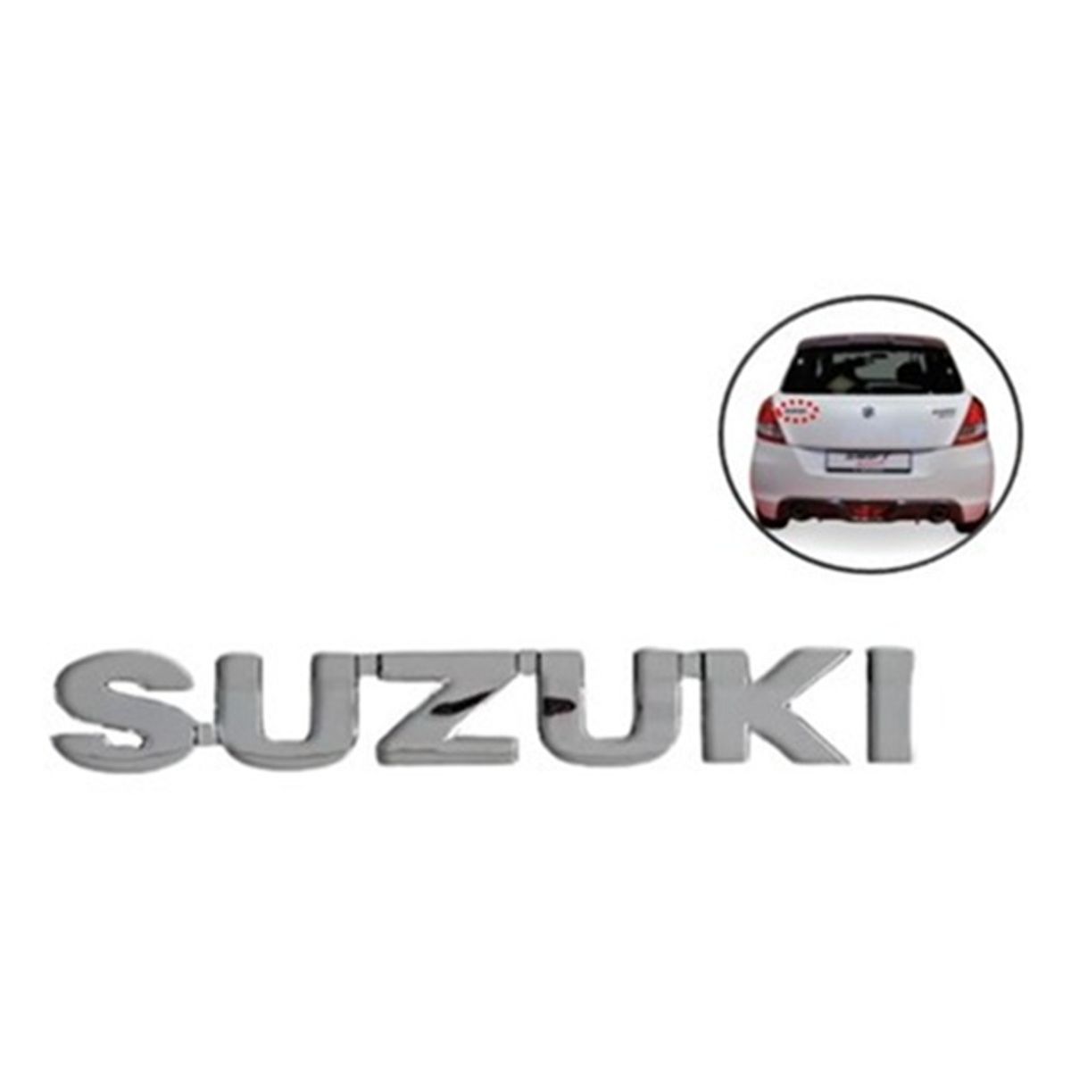 GENERICO - emblema suzuki cromado todos los modelos