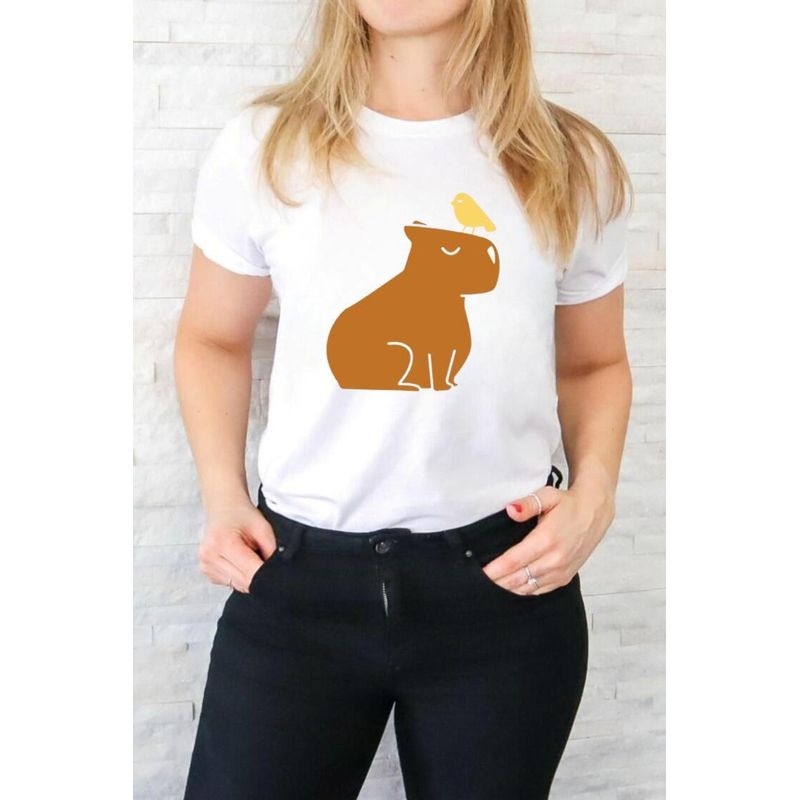 ISMI - Camiseta Capibara Estampado Ismi