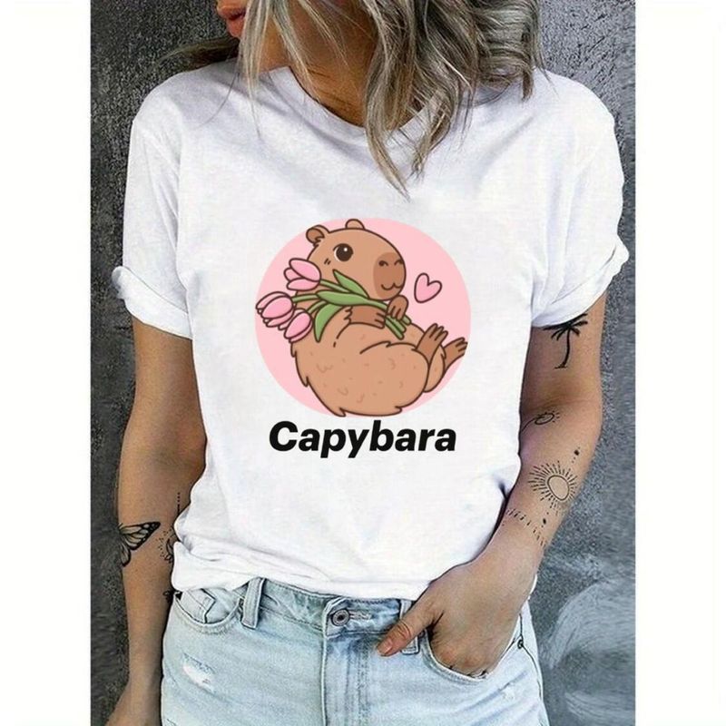 ISMI - Camiseta Capibara Estampado Ismi