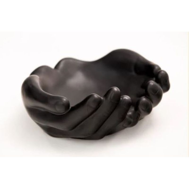 GENERICO - Centro de mesa Hands up bowl M1-9 negro matte