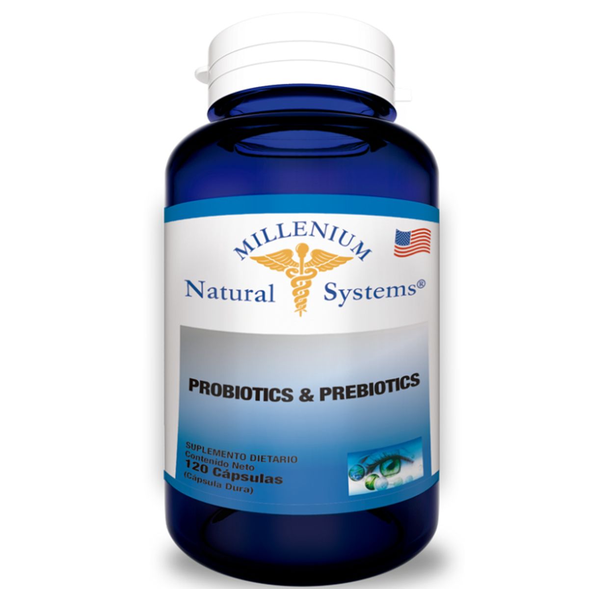 NATURAL SYSTEM - SUPLEMENTO PROBIOTICOS Y PREBIOTICOS X 120 CAPSULAS