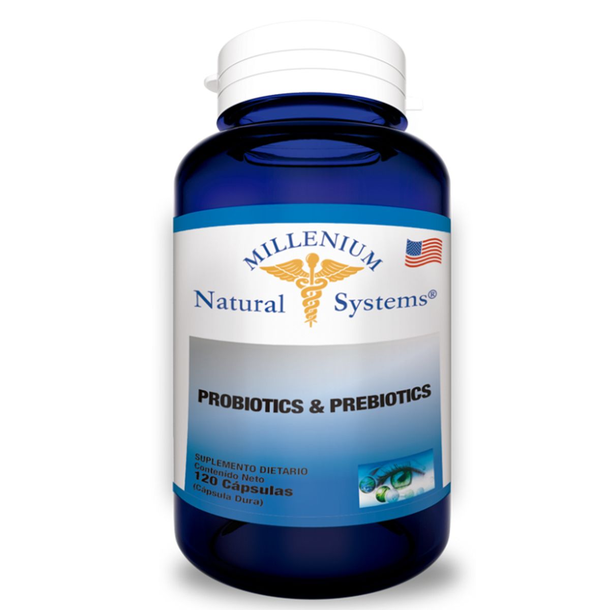 NATURAL SYSTEM - SUPLEMENTO PROBIOTICOS Y PREBIOTICOS X 120 CAPSULAS