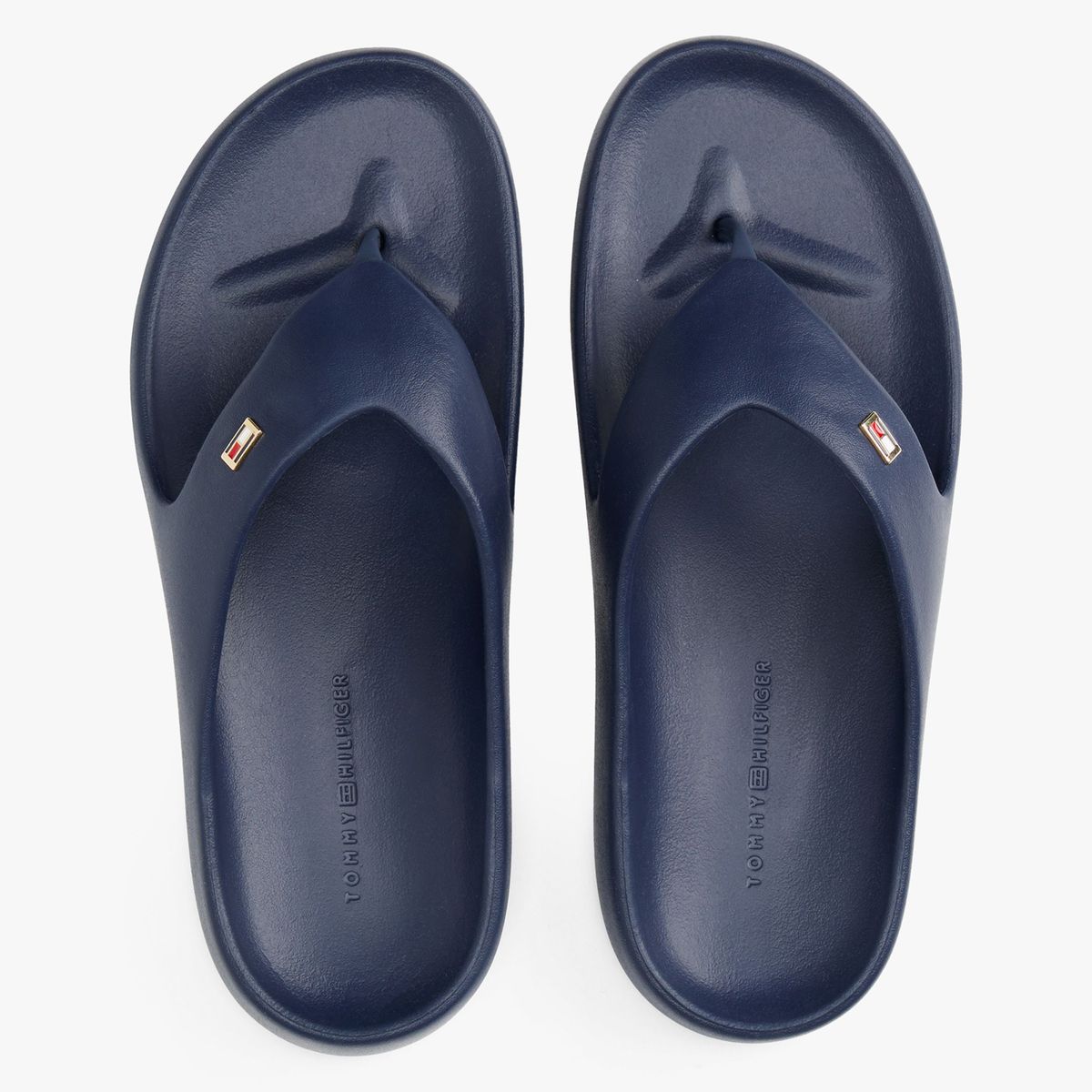 TOMMY HILFIGER - Sandalias Azul Oscuro Anatómicas Con Logo Esmaltado FW0FW08522DW6