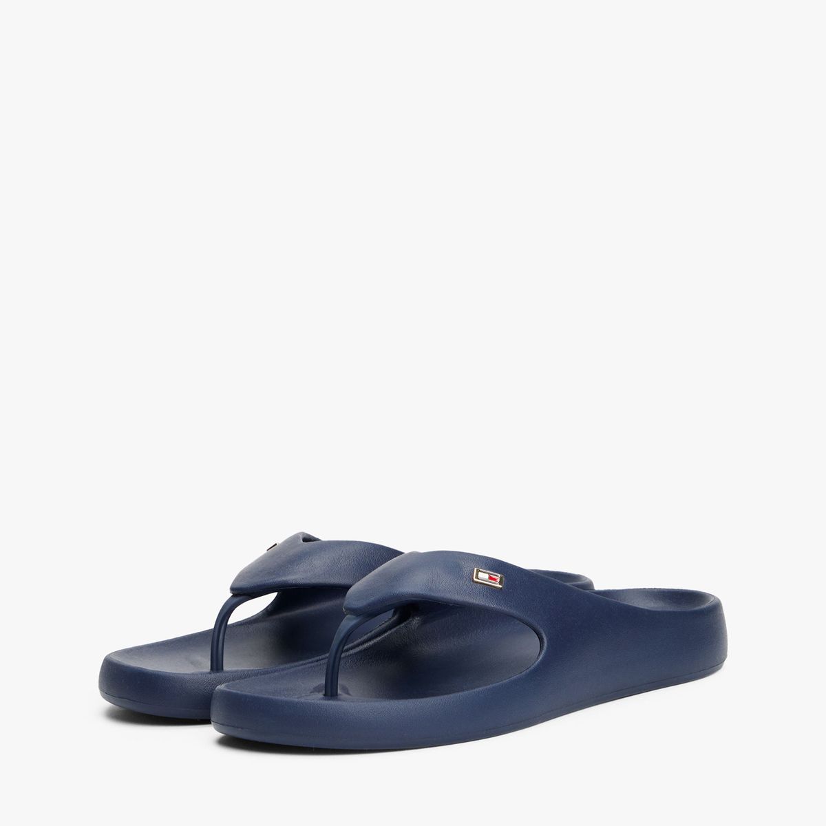 TOMMY HILFIGER - Sandalias Azul Oscuro Anatómicas Con Logo Esmaltado FW0FW08522DW6
