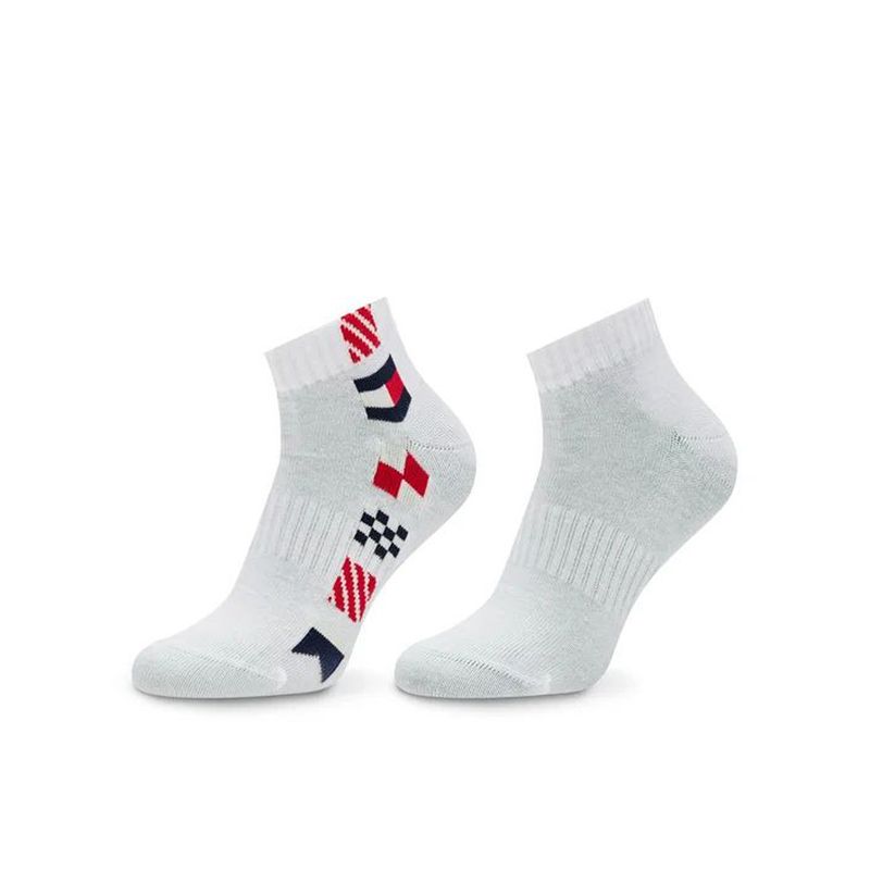 TOMMY HILFIGER - Pack blanco de 2 medias tobilleros Tommy Hilfiger