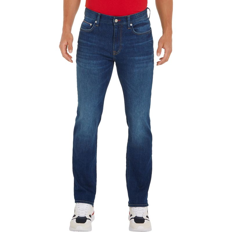 TOMMY HILFIGER - Jeans azul denton de corte recto Tommy Hilfiger