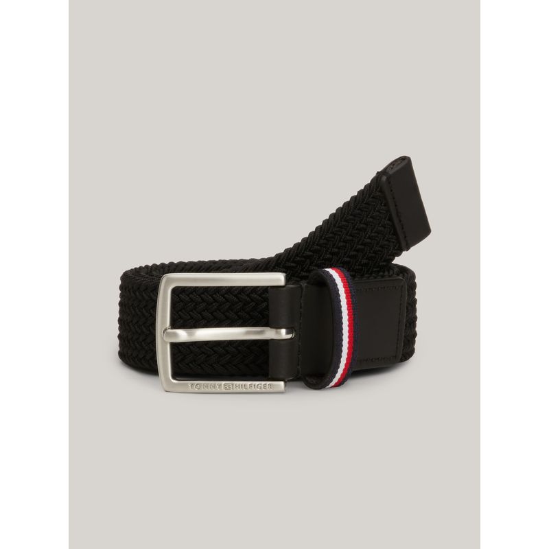 TOMMY HILFIGER - Cinturón negro Essential trenzado de niño Tommy Hilfiger