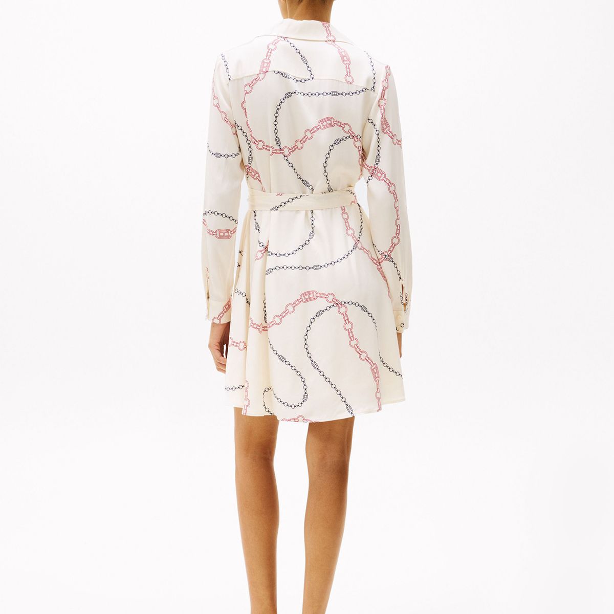 TOMMY HILFIGER - Minivestido Cruzado Con Estampado Integral WW0WW4466401V