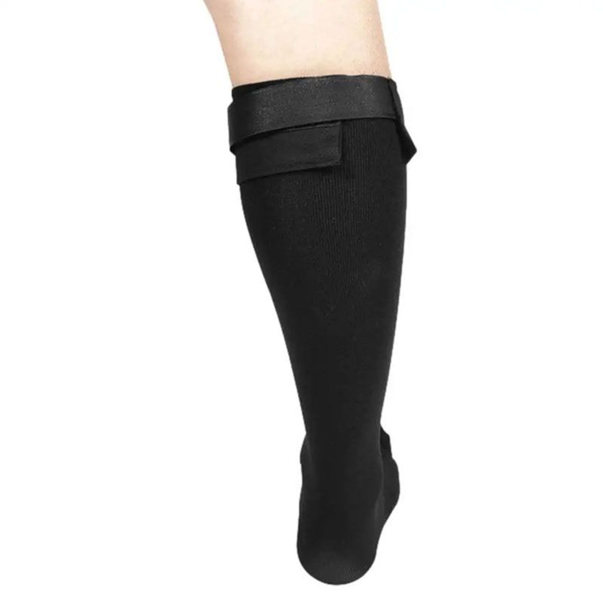 GENERICO - Calcetín para Fascitis Plantar Corrector Caída de Pie - S-M Negro