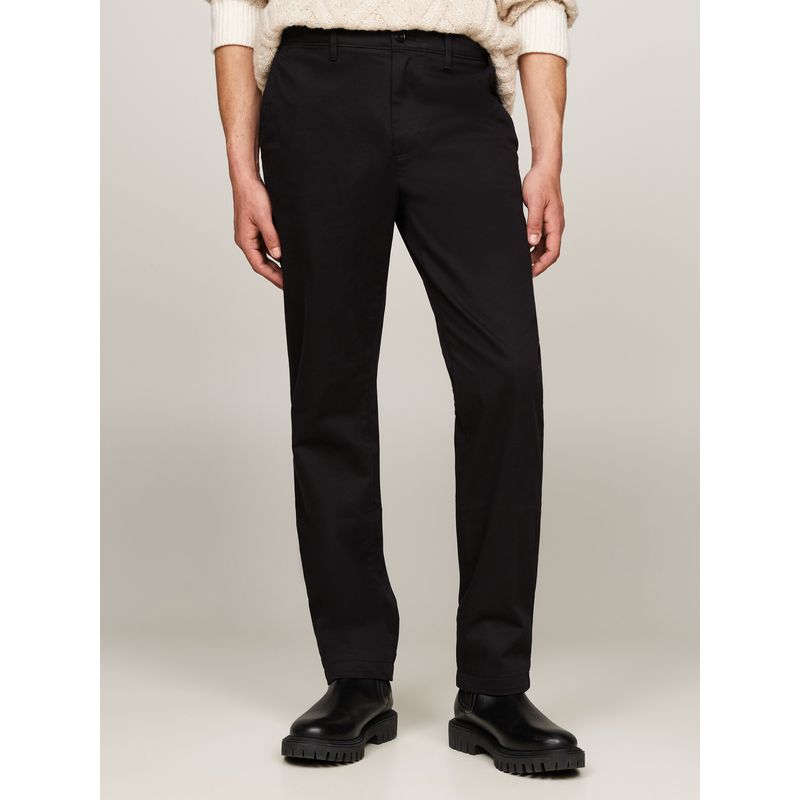 TOMMY HILFIGER - Pantalón negro chino Denton con pierna recta Tommy Hilfiger