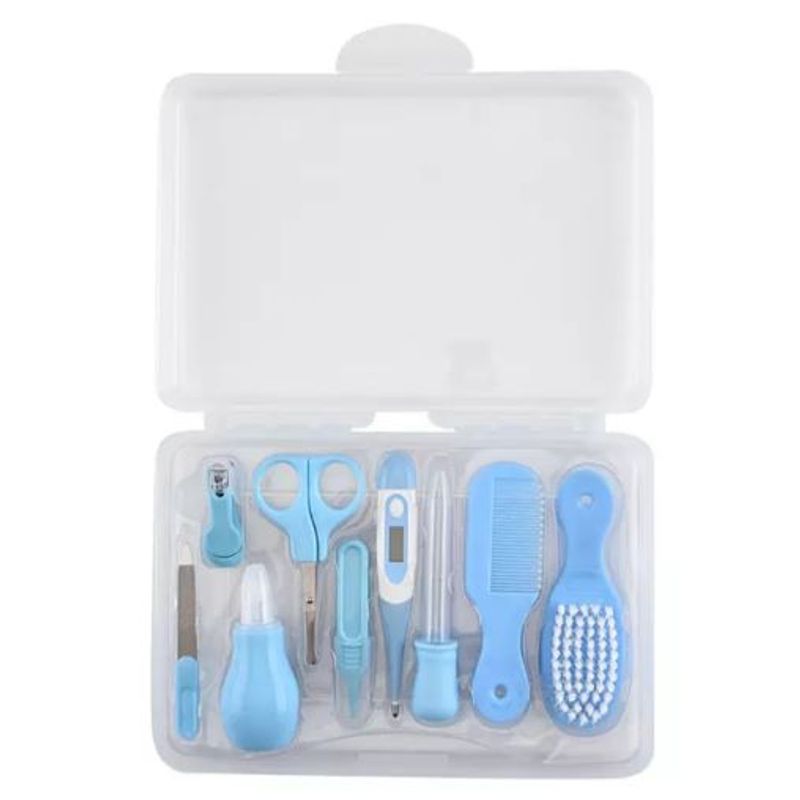 GENERICO - Kit De Aseo Cuidado Para Bebe 9 Piezas Azul