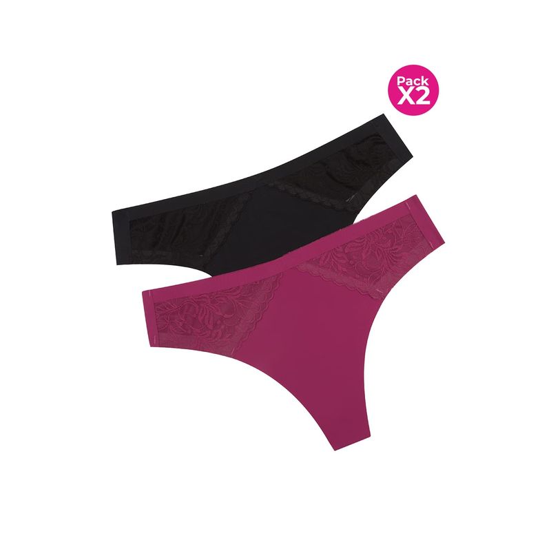 LILI PINK - Brasilera paquete x2 en microfibra