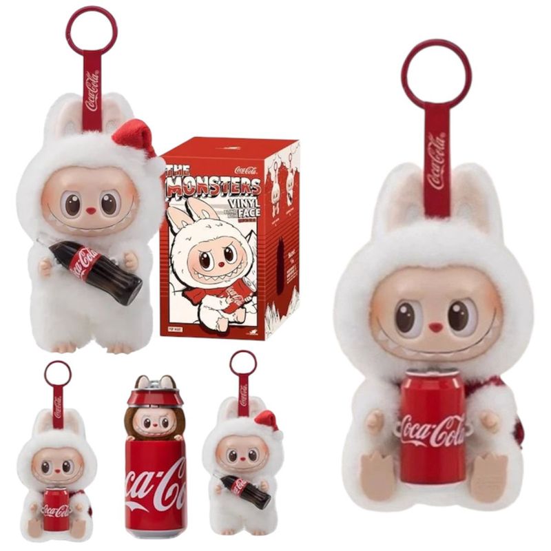 MULTIPLACE COLOMBIA - Labubu Llavero Colgante de Peluche Coca Cola