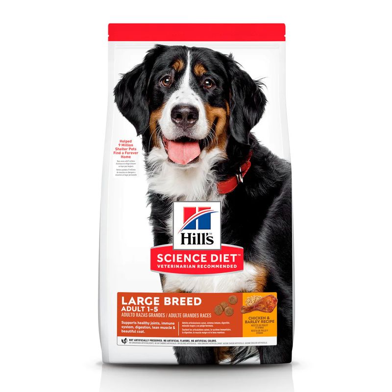 HILLS - Hill's Science Diet Adult Large Breed Pollo y Cebada 15 lb