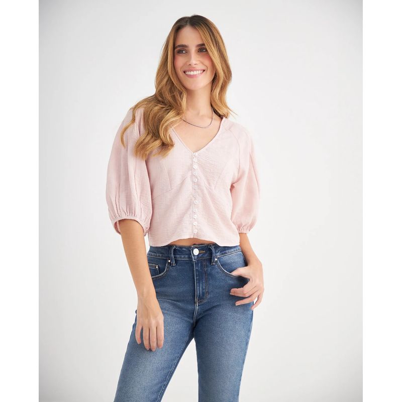 ESPRIT - Camisa Esprit para Mujer Escote en V