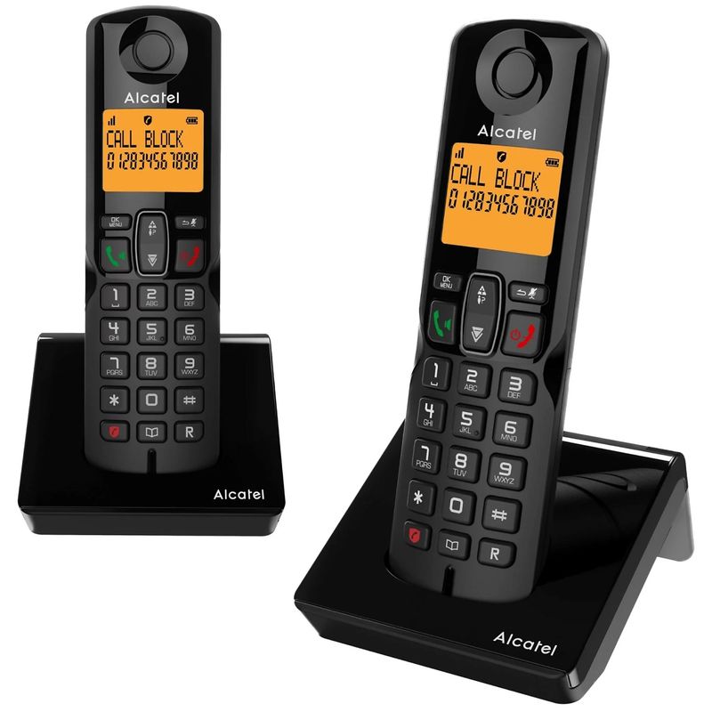 ALCATEL - Telefono Alcatel S280CB DUO Inalambrico Altavoz Negro