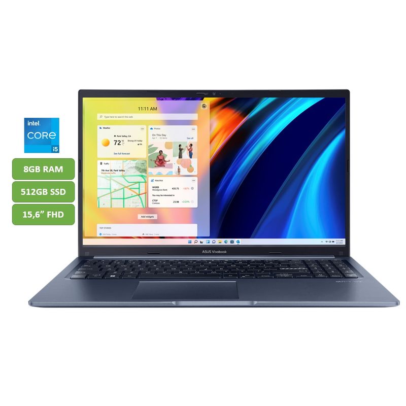 ASUS - PORTATIL ASUS - CORE I5 12500H - 8GB RAM - 512GB SSD - 156 FHD - MOD X1502ZA-EJ2539W - COMPUTADOR