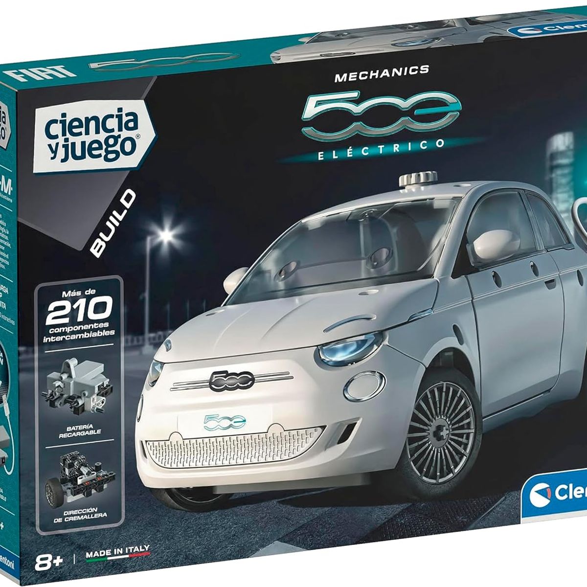 CLEMENTONI - Juego Construcción Auto Fiat 500 Interactivo Para Niños