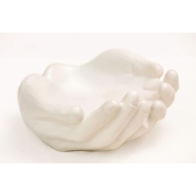 GENERICO - Centro de mesa Hands up bowl M1-9 blanco matte