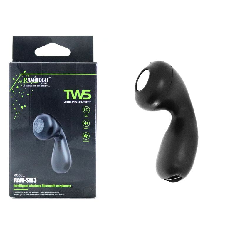 RAMITECH - Audífono Topo Inalámbrico Bluetooth Llamadas Ramitech