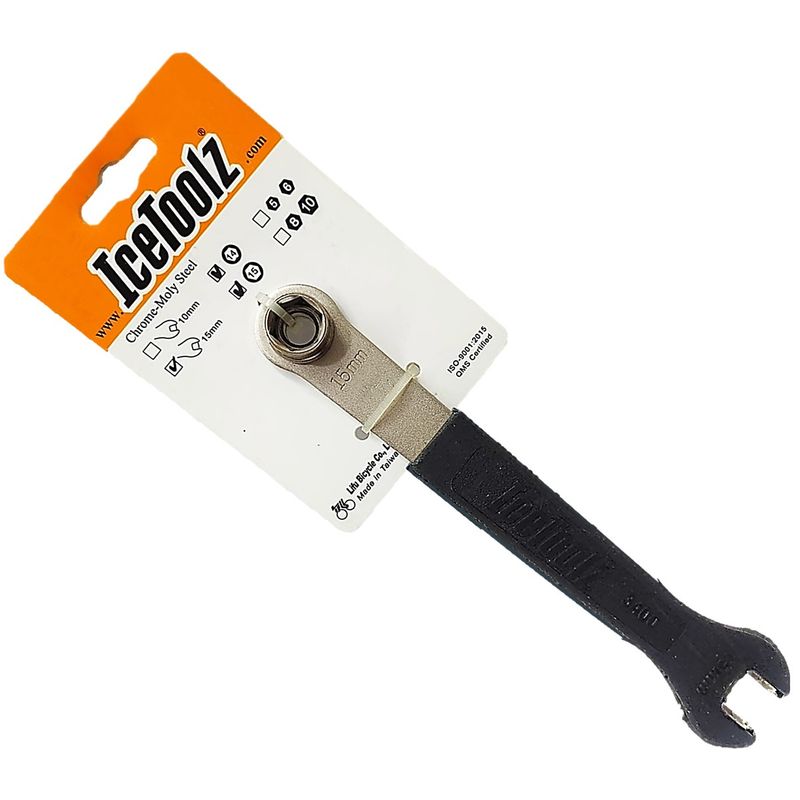 ICETOOLZ - Herramienta Llave Pedal Eje 15mm Bicicleta Icetoolz Ruta Mtb
