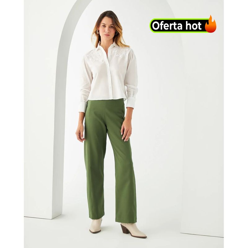 ESPRIT - Esprit Pantalón para Mujer Corte Clásico y Elegante