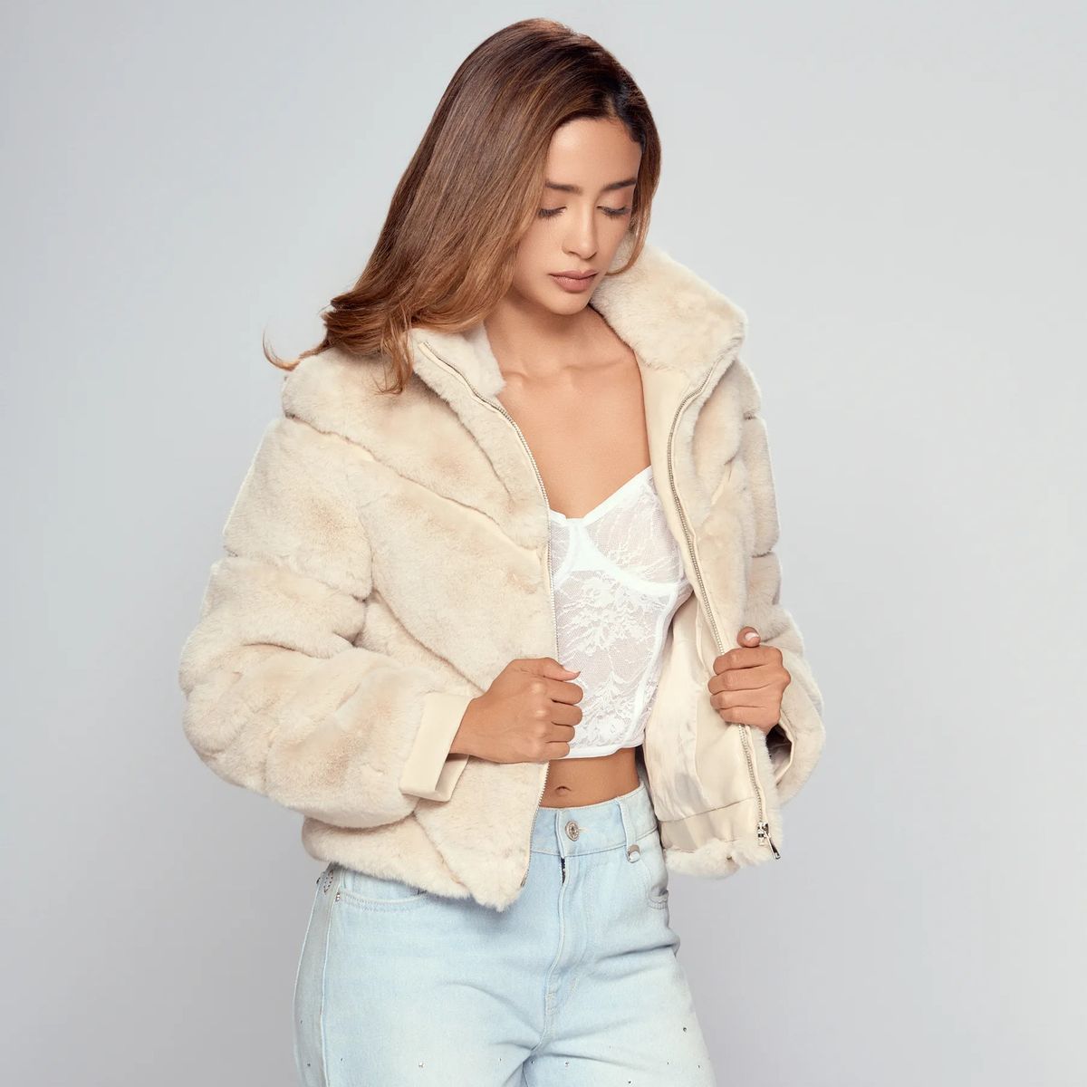 DEREK - Chaqueta Para Mujer De Lana Derek