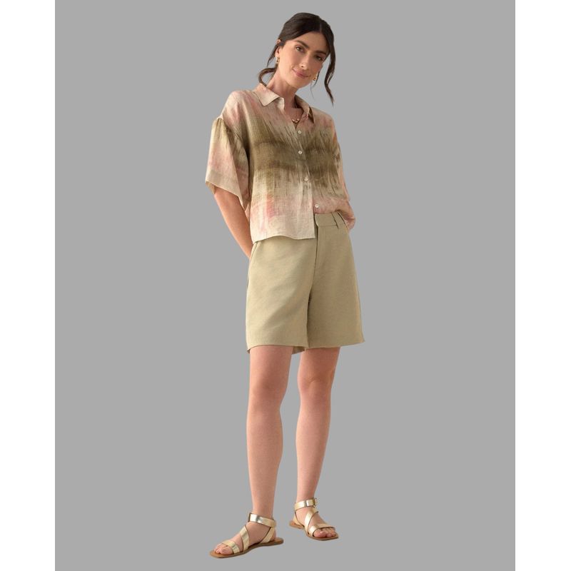 ESPRIT - Bermuda Short Esprit Mujer Tela Fluida