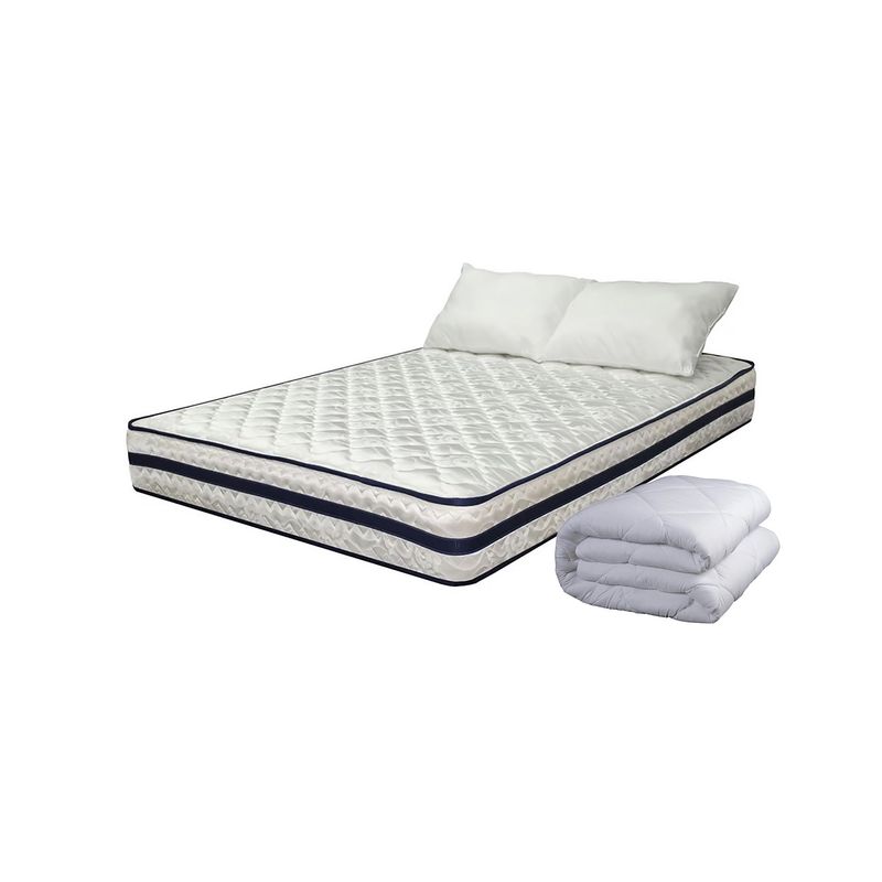 HIGH CLASS - Colchón Sencillo Texas + Almohada + Edredón