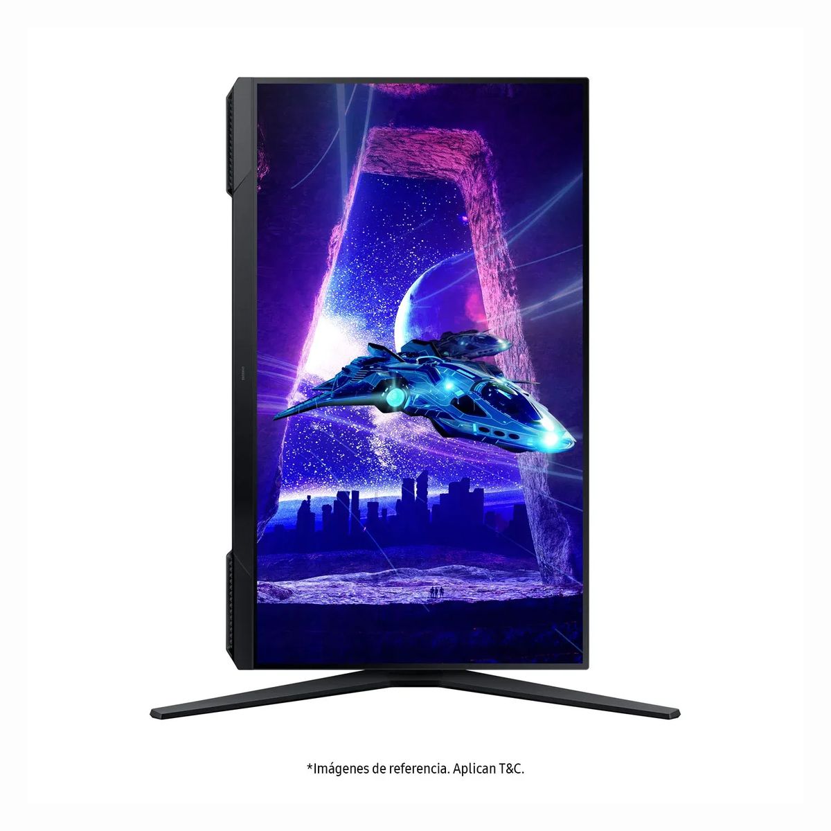 SAMSUNG - Monitor SAMSUNG Gamer 27 Pulgadas Odyseey DG300 FHD Plano Negro_.