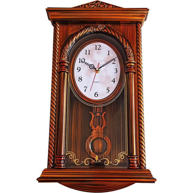 GENERICO - Reloj Pared Pendulo Decorativo Estilo Madera Grand