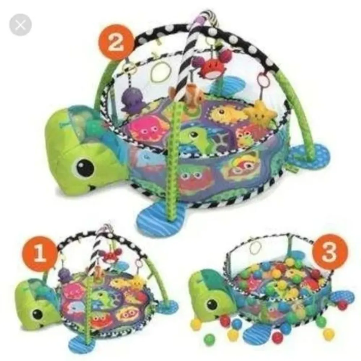 GENERICO - Gimnasio Tortuga De Bebe Piscina Pelota Crece Conmigo3en1