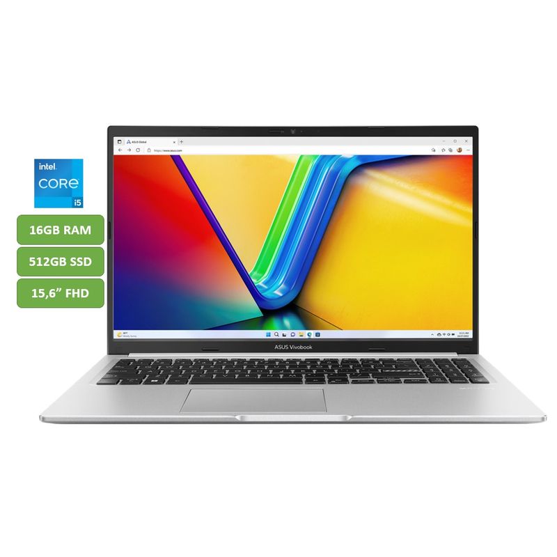 ASUS - PORTATIL ASUS - CORE I5 13420H - 16GB RAM - 512GB SSD - 156 FHD - MOD X1502VA-NJ896 - COMPUTADOR