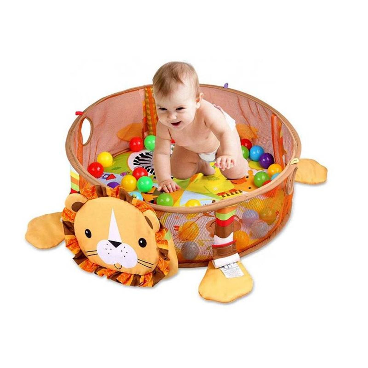 GENERICO - Gimnasio Leon De Bebe Piscina Pelota Crece Conmigo3en1