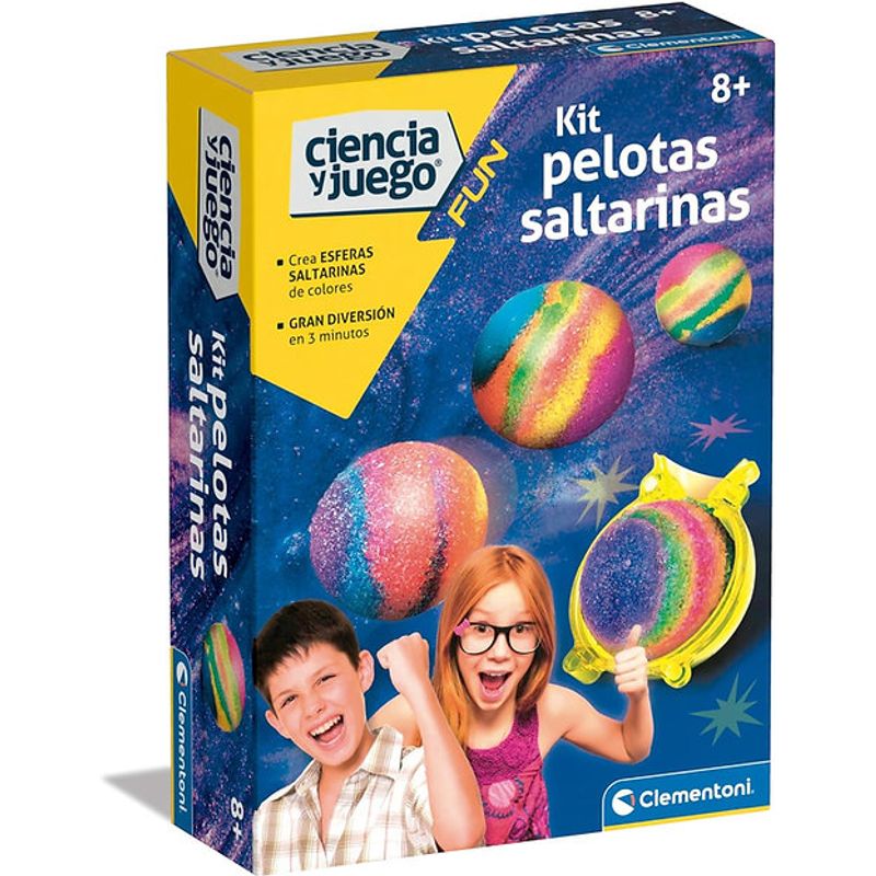 CLEMENTONI - Juego Científico Crea Pelotas Saltarinas De Colores Niños