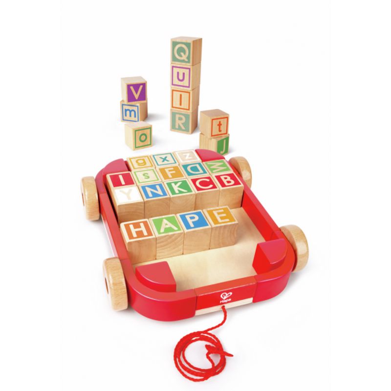 HAPE - CARRO DE ARRASTRE CON BLOQUES APILABLES