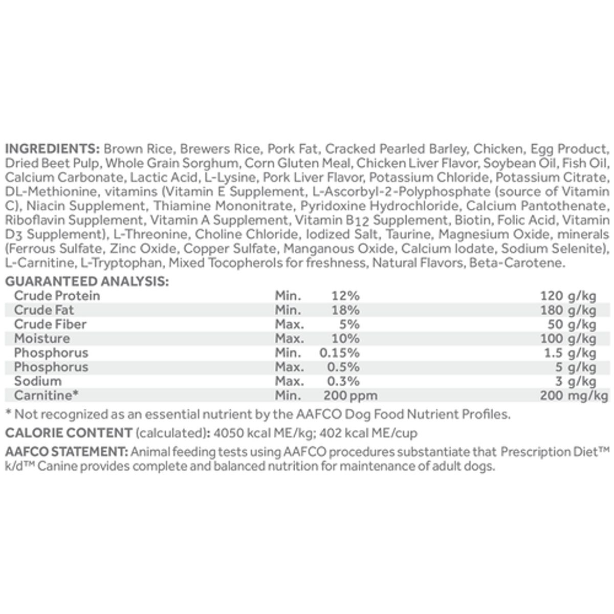 HILLS - Hill’s Prescription Diet K/D  Perros Adultos-17.5 lb