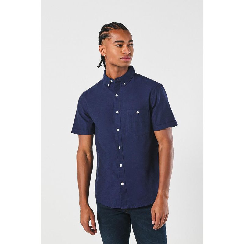 KOAJ - KOAJ Camisa con cuello button down, manga corta con colores so HOMBRE