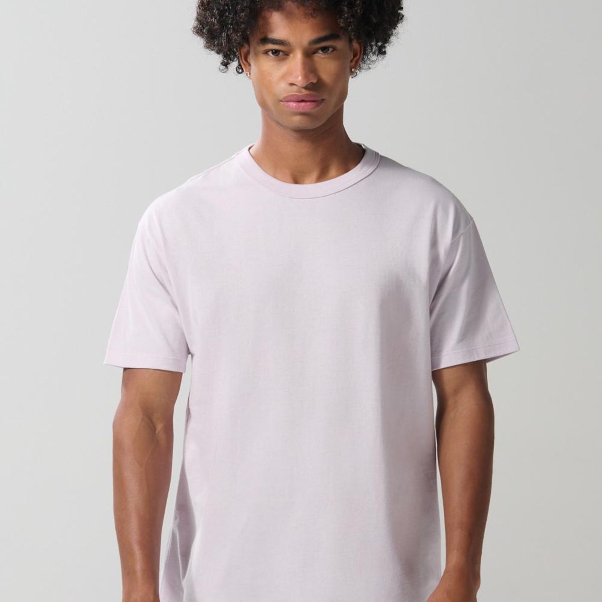 KOAJ - KOAJ Camiseta hombro rodado unicolor en algodón manga corta Hombre