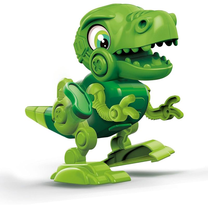 CLEMENTONI - Juego Didáctico Dino Bot Robot Armable Dinosaurio Para Niños