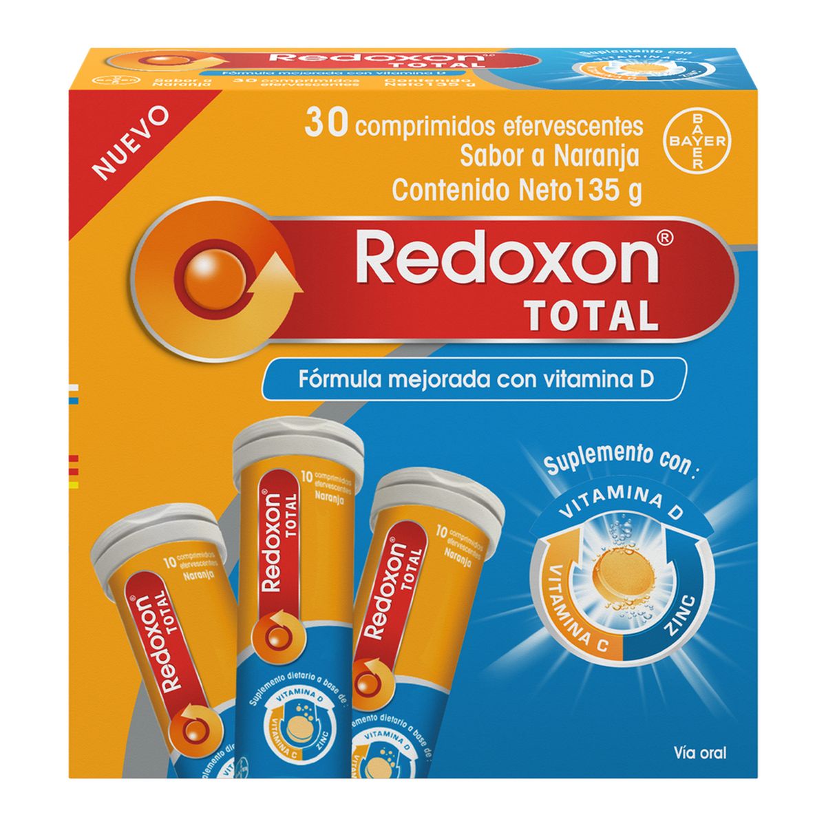 REDOXON - Redoxon Total Tabletas Efervecentes x30