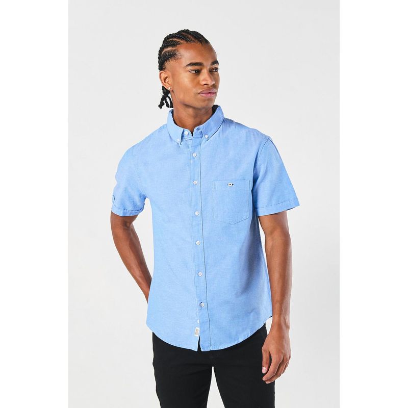 KOAJ - KOAJ Camisa con cuello button down, manga corta con colores so HOMBRE
