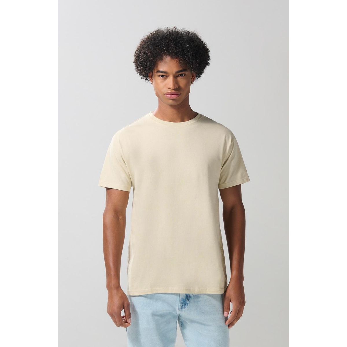 KOAJ - KOAJ Camiseta manga corta unicolor para hombre. Hombre