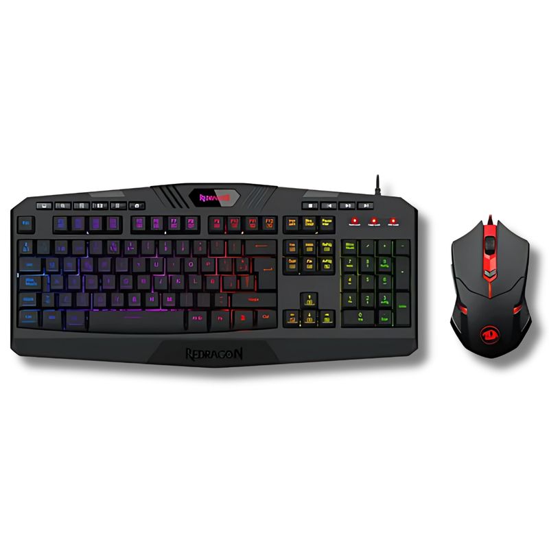 REDRAGON - COMBO TECLADO Y MOUSE GAMER REDRAGON EZZENTIALS S101-3