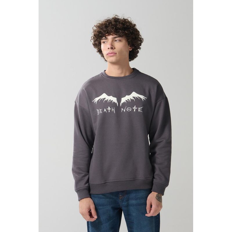 KOAJ - KOAJ Buzo cuello redondo con estampado de Death Note HOMBRE
