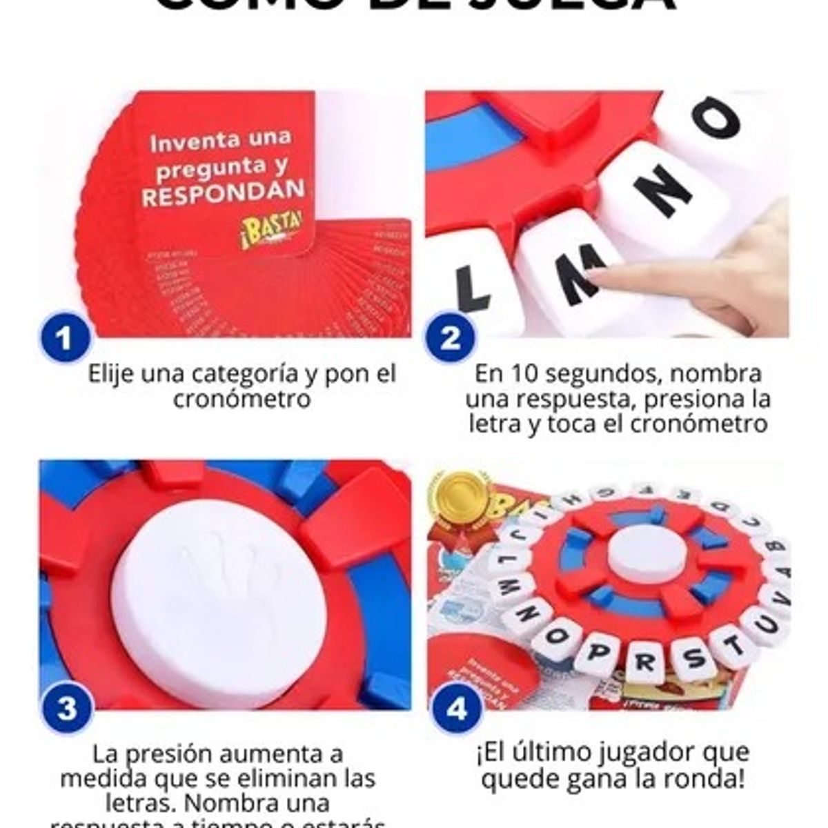 GENERICO - Juego De Mesa Basta Interactivo Palabras Agilidad Mental