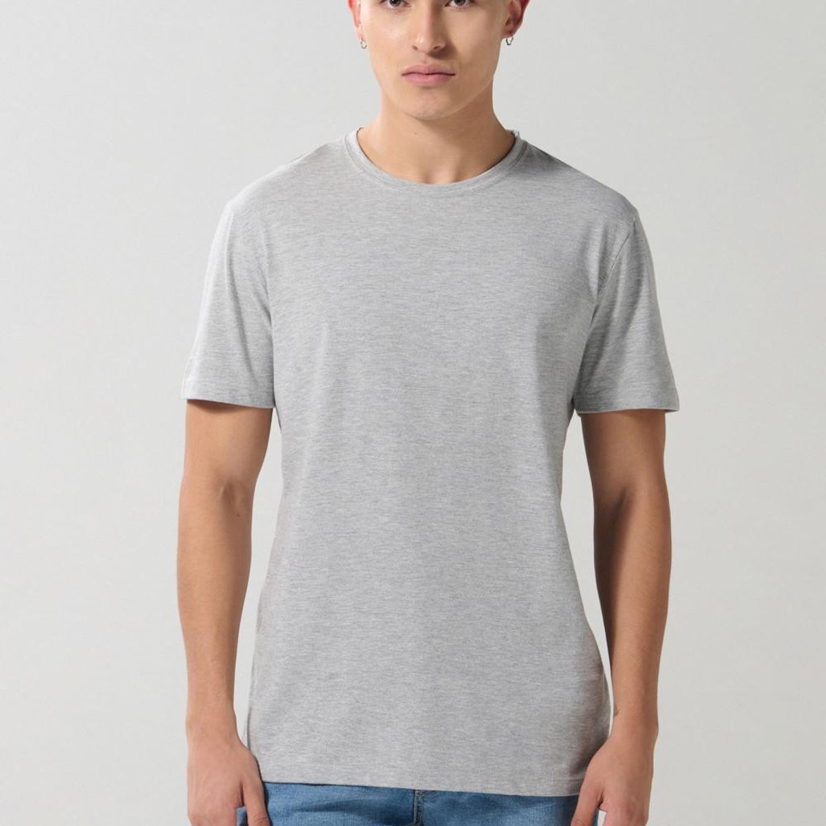 KOAJ - KOAJ Camiseta unicolor con texto minimalista y manga corta Hombre