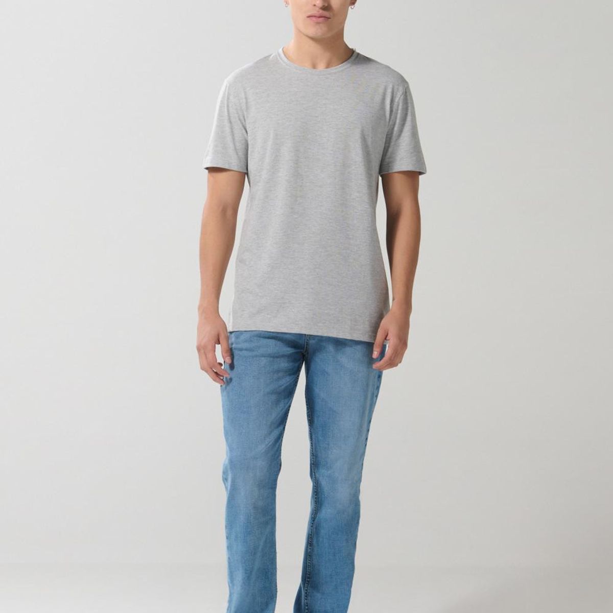 KOAJ - KOAJ Camiseta unicolor con texto minimalista y manga corta Hombre